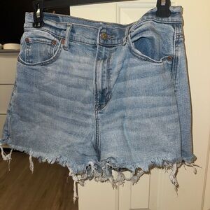 Distressed Denim Shorts